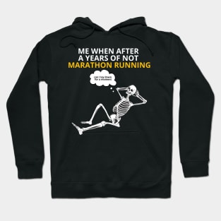 lazy skull after marathon Hoodie